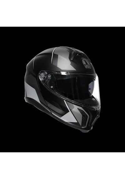 Agv Kask/tourmodular Multı Mplk Perceptıon Matt Black Sılver Çok Renkli