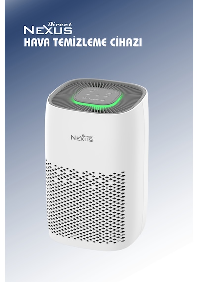 Direct Nexus Air Purifier Hava Temizleyici Uv Filtre + 4 Kademe Direct Nexus Türkiye Garantili Beyaz
