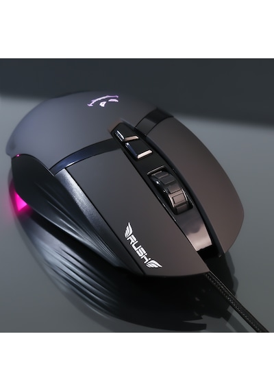 Rush Poison RM82 10000DPI 7D RGB Makro Oyuncu Gaming Mouse