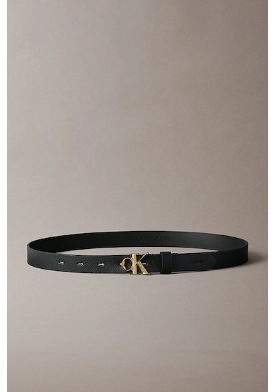 Calvin Klein Fasetli Ck Tokalı 25 Mm Doku Deri Kadın Siyah Kemer Lv04f7060g-yıh Siyah