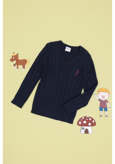 U.s. Polo Assn. Erkek Çocuk Lacivert Kazak /triko 50315639-vr033 Lacivert