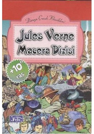 Jules Verne Macera Dizisi - 10 Kitap Takım - Jules Verne - Parıltı Yayınları