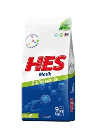 Hes Matik Çamaşır Deterjanı Sıkı Yıkananlar 9 Kg