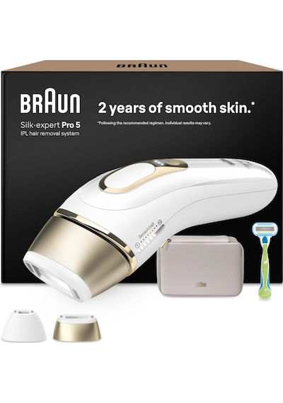 Braun Ipl Epilasyon Cihazları Silk Expert Pro 5 - Evde Kalıcı Ve Ağrısız Epilasyon - Dahil. Gillette Venus Tıraş Makinesiyle Birlikte Çanta, 2 Aparat, Almanya'da Tasarlandı - Pl5152, Beyaz/altın Braun Ipl Epilasyon Cihazları Silk Expert Pro 5 - Evde Kalıcı Ve Ağrısız Epilasyon - Dahil. Gillette Venus Tıraş Makinesiyle Birlikte Çanta, 2 Aparat, Almanya'da Tasarlandı - Pl5152, Beyaz/altın