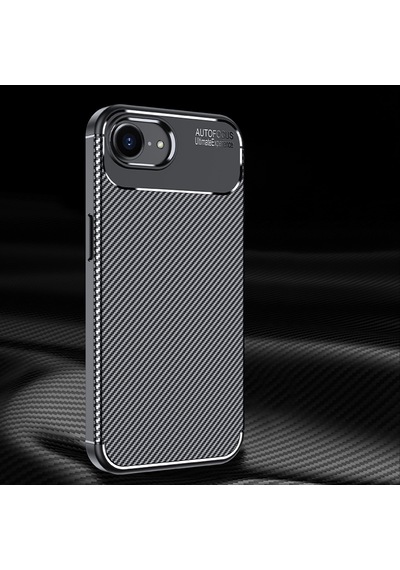 Zore İphone 16e Kılıf Nvth Negro Silikon Kapak - Siyah