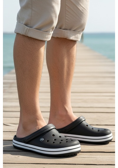 Ekonomik Ayakkabı Sonimix Unisex Terlik Hafif Kaymaz Tabanlı Günlük Bahçe Ve Plaj Sandaleti Siyah Siyah Ekonomik Ayakkabı Sonimix Unisex Terlik Hafif Kaymaz Tabanlı Günlük Bahçe Ve Plaj Sandaleti Siyah Siyah