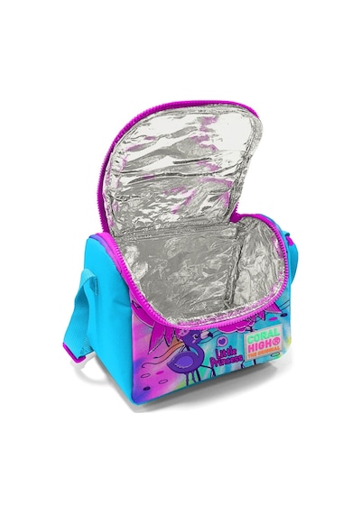 Coral High Pembe Mavi Flamingo Kız Çocuk Beslenme Çantası Seti Çok Renkli