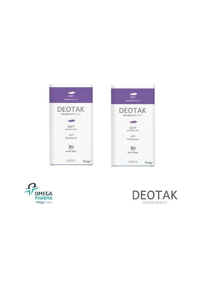 Deotak Soft Krem Unisex Krem Deodorant 35 ML x 2