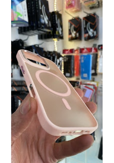 Apple iPhone Uyumlu  16 Pro Kamera Korumalı Mat Magsafe Wireless Şarj Destekli Renkli 45686