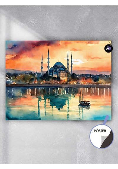 Türkiye İstanbul Boğazı Poster - Afiş - Dekoratif Duvar Posteri