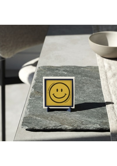 Mutlu Yüz Simgeli Modern Masaüstü Objesi, Ev Ve Ofisiniz İçin Modern Bir Dekor 10x10 Cm