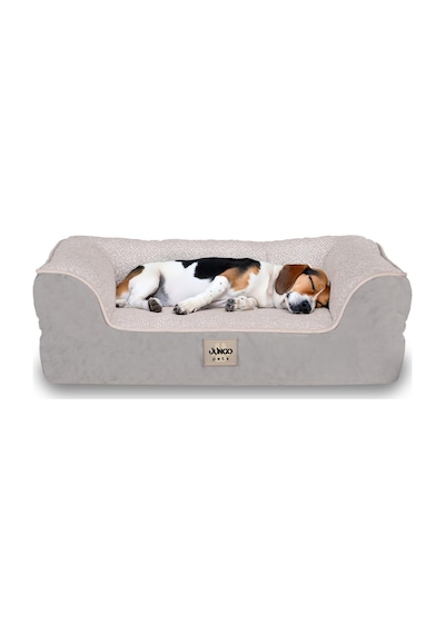 Jungolica Sezar Kedi Ve Köpek Yatağı Gri 90x110 Cm, Ortopedik Visco,%100 Su Geçirmez Alez, Çıkarılabilir Yıkanab