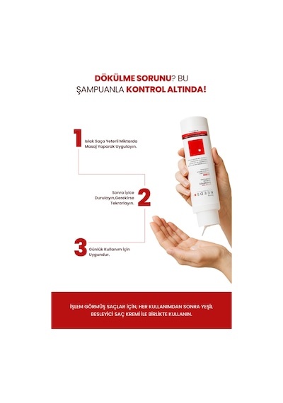 Derma Needs Saç Dökülmesi Karşıtı Şampuan 400 ML Güçlendirici Amino Asit, Biotin, B3/b5/b7 Vitamin Sülfatsız