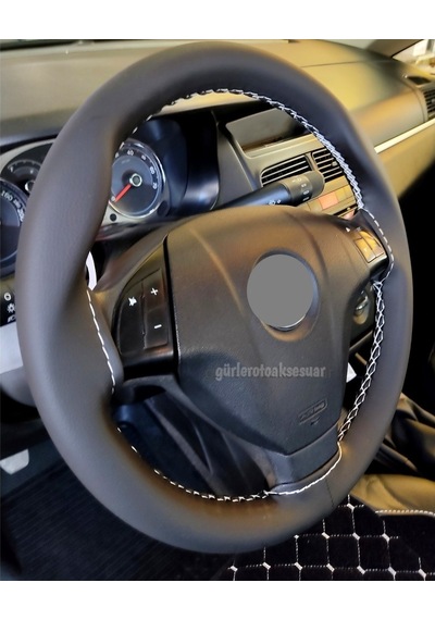 Fiat Fiorino Dikmeli Direksiyon Kılıfı Beyaz Ipli A+Plus (10.5Cm)