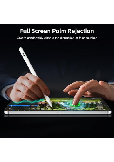 13mins Hızlı Şarj, Eğim Hassasiyeti İle Apple Uyumlu iPad 2026-2018 İçin Stylus Kalem Belirtilmemiş
