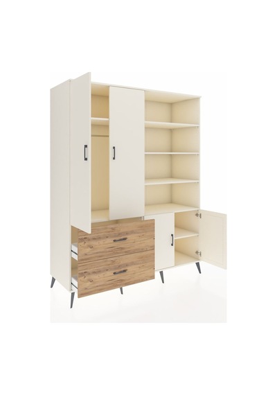 Kronos Gardrop 7 Raflı 2 Çekmeceli Tek Askılı 176x59x221 Aytaşı-aytaşı/çam Aytaşı/çam Kronos Gardrop 7 Raflı 2 Çekmeceli Tek Askılı 176x59x221 Aytaşı-aytaşı/çam Aytaşı/çam