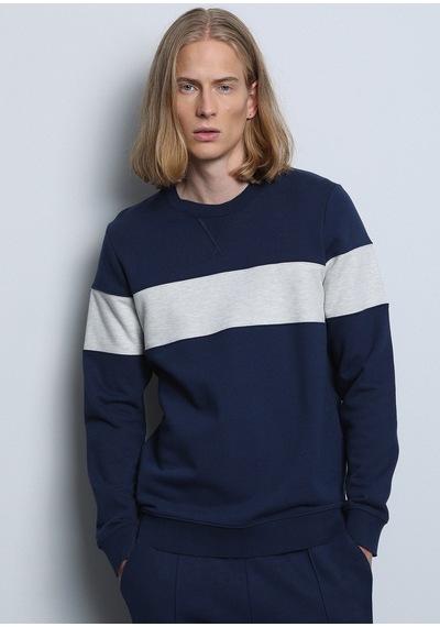 Ramsey Lacivert Düz Sweatshirt