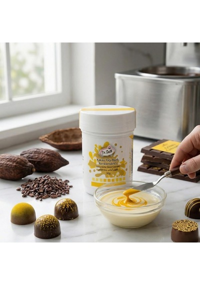 Çikolata Boyası Sarı 30 Gr Yağ Bazlı Gıda Boyası Kakao Yağı, Çikolata Ve Ganaj İçin