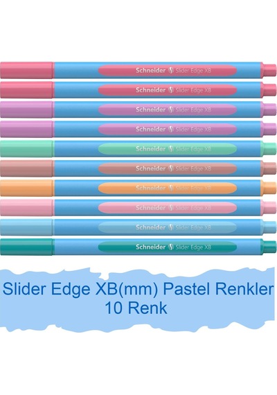 Schneider Slider Edge Pastel Xb Mm Tükenmez Kalem Metal Tüp 10 Lu Sct741