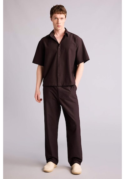 Defacto Baggy Fıt Pantolon F7803ax26smbn337 Kahve-bn337