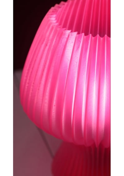 Akordeon Tasarım Masa Lambası - 3d Pleated Doku Dekoratif Gece Lambası Modern Ev Hediyesi Aydınlatma Pembe