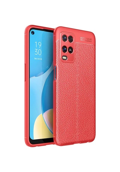 Newface Oppo A54 4g Kılıf Auto Focus Kapak - Kırmızı