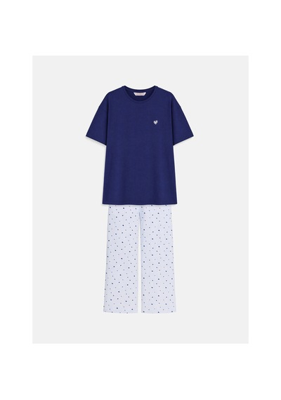 LC Waikiki Alıta Cıty Farkıyla Lcw Dream Mavi Penye Desenli Kısa Kollu Kadın Pijama Takım Mavi - 929503409 Mavi LC Waikiki Alıta Cıty Farkıyla Lcw Dream Mavi Penye Desenli Kısa Kollu Kadın Pijama Takım Mavi - 929503409 Mavi