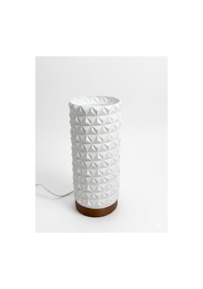 3d Geometrik Tasarım Dekoratif Abajur Modern Masa Lambası Minimalist Gece Lambası 26 Cm Kahve