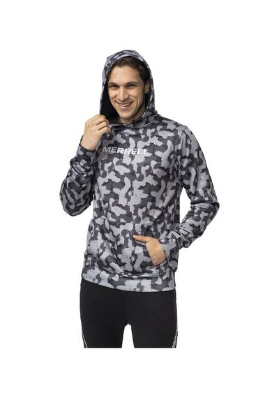 Merrell Erkek Outdoor Tekstil Sweatshirt Slam Siyah Siyah Siyah