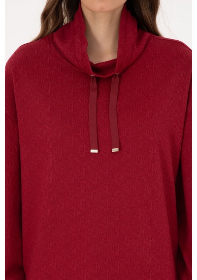 U.s. Polo Assn. Kadın Bordo Sweatshirt 50309077-vr014 Bordo