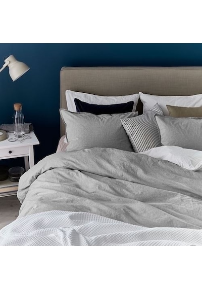 Ikea Bergpalm Tek Kişilik Nevresim Takımı 150 X 200 Cm Gri