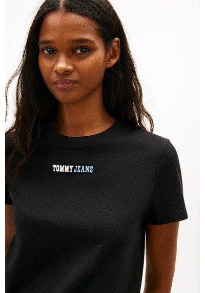 Tommy Jeans Kadın Tişört Dw0dw22277 Siyah