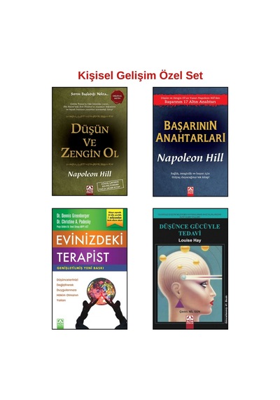 1.düşün Ve Zengin Ol 2.başarının Anahtarları 3.evinizdeki Terapist 4.düşünce Gücüyle Tedavi-4 Kitap