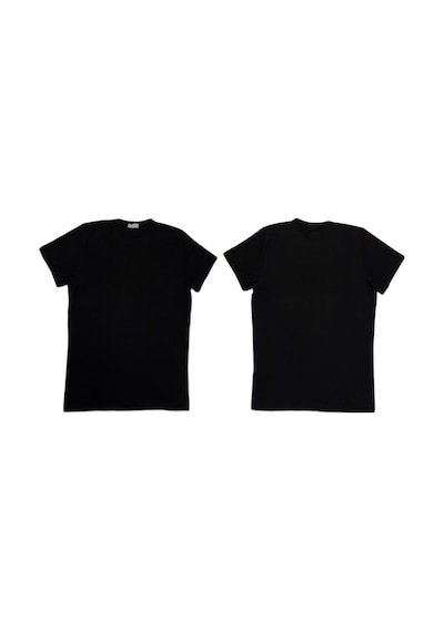 Erkek Slim Fit Dar Kesim Bisiklet Yaka Kısa Kol Pamuklu 2'li Tişört Paketi