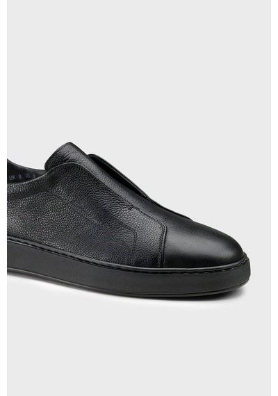 Santoni Deri Sneaker Ayakkabı Erkek Ayakkabı Mbcd22211neatckan01 Siyah