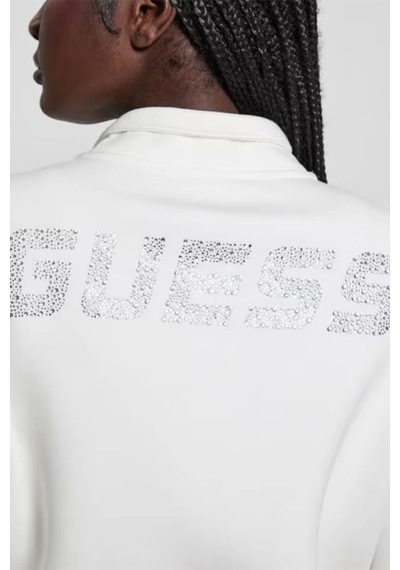 Guess Cecılıa Scuba Zıp Sw Beyaz