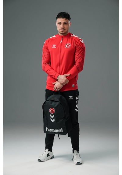 Hummel Milli Takım Line Kamp Eşofman Üstü Kırmızı