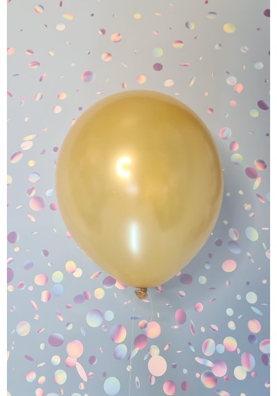 Metalik Gold Balon 12" 30 Cm Metalik Balon 10lu Paket Metalik Gold