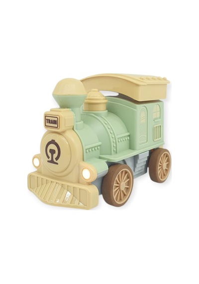 Oyuncak Tren Işıklı Sesli Bas Gitsin 14cm - Yeşil - 8068a