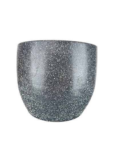 Bitki Tasarımı Ev Dekorasyon Gri Granit Toprak Saksı Saksılık Salon Çiçeklik - 19 Cm Sku: Smg8690010017680
