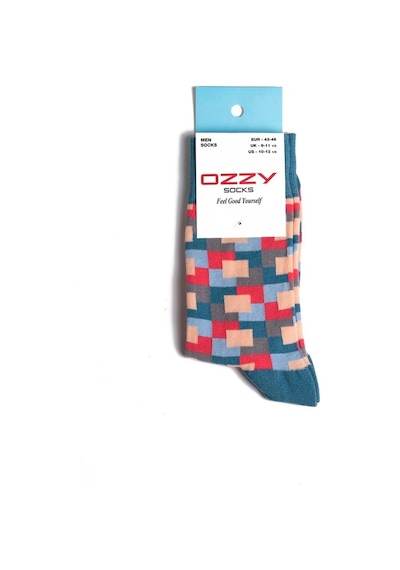 Ozzy Socks Frame Desenli Çorap Çok Renkli