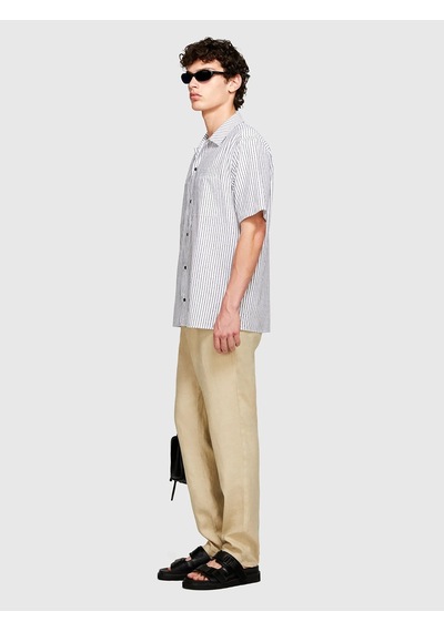 Sisley %100 Keten Slim Comfort Fit Pantolon Erkek Bej Pantolon - 325p4aghsf049