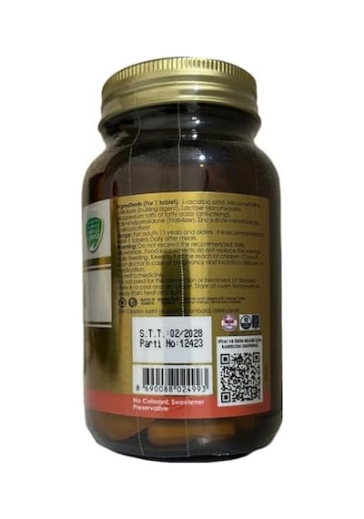 Vitamin C 60 Tablet 1250 Mg 1 Paket 1 X 1 Adet