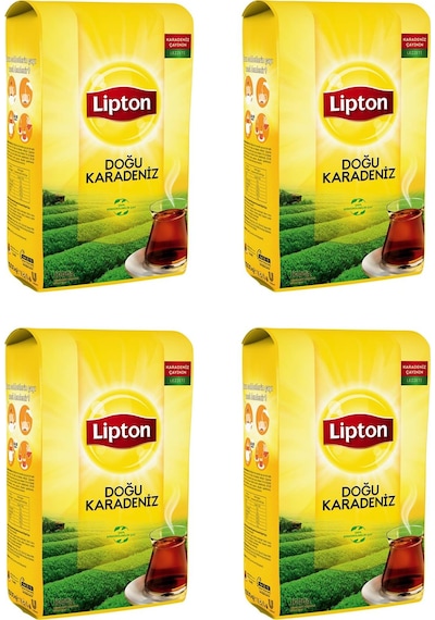Lipton Doğu Karadeniz Dökme Çay 1000 Gr X 4 Adet