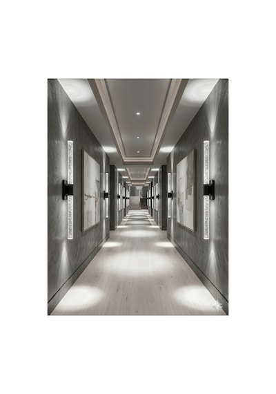 Bubblelight Large 51 Cm Modern Tasarım Led Aplik - Duvar Lambası - Siyah - Elektrikli - Beyaz Led Siyah Elektrikli 51