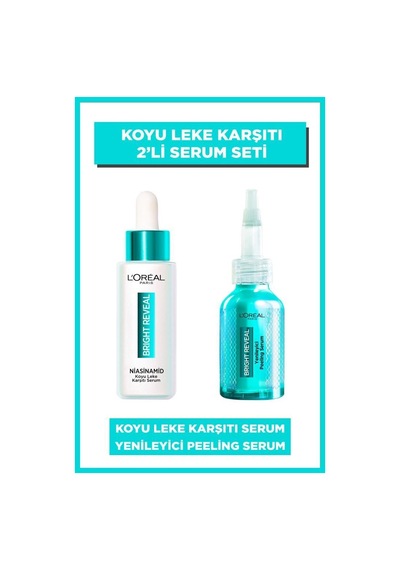 L'Oréal Paris Bright Reveal Koyu Leke Karşıtı Serum 30 ML + Yenileyici Peeling Serum 30 ML