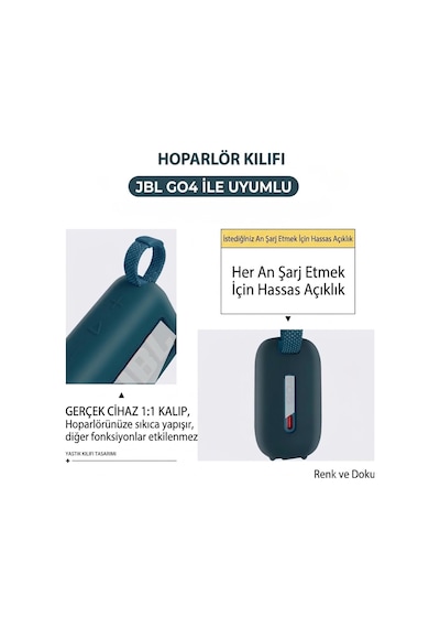 Lexroo Jbl Go 4 Uyumlu Koruyucu Silikon Kılıf Çok Renkli