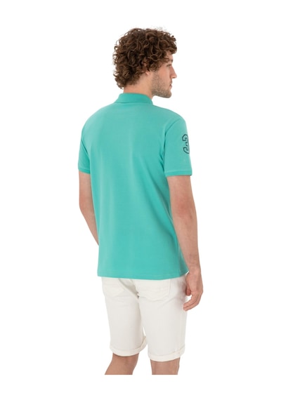 U.S. Polo Assn. Erkek Slim Fit Polo Yaka Basic Tişört Mint