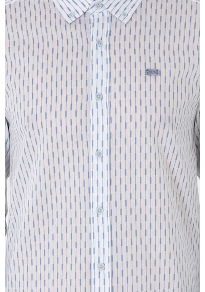 U.s. Polo Assn. Erkek Mavi Gömlek Desenli 50300454-vr036 Mavi