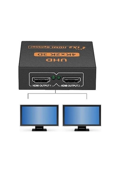 2 Port Uhd 4k Hdmi Switch Ekran Monitör Splitter Çoklayıcı Çoğaltıcı